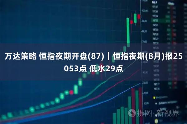 万达策略 恒指夜期开盘(87)︱恒指夜期(8月)报25053点 低水29点